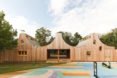 Open doors The Wooden Classroom by Studio Weave