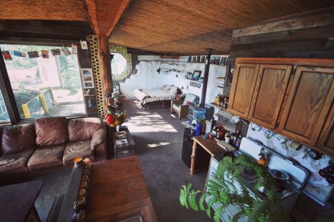 an interior shot of a tiny home