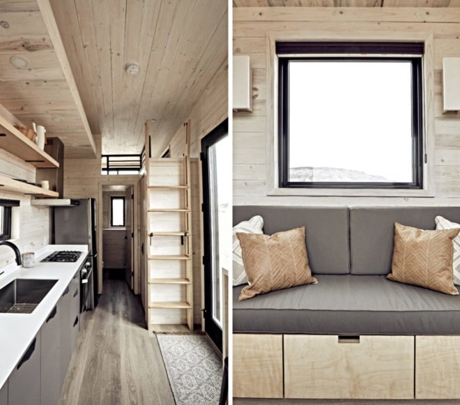 living space and sofa area