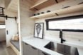 kitchen space in the Land Ark RV