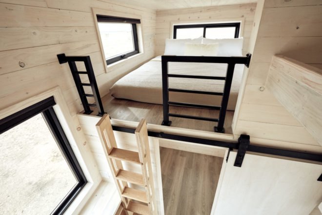 sleeping loft in Land Ark RV