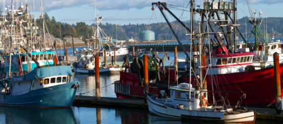 Fishing boats in Oregon
