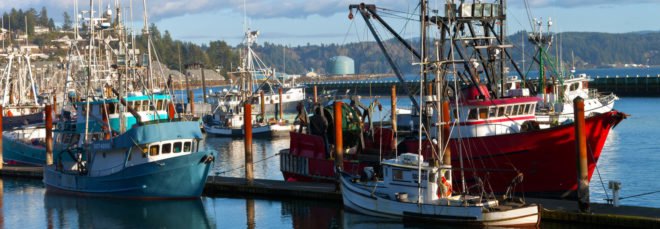Fishing boats in Oregon