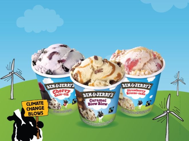 Ben & Jerry's renamed ice cream flavors in support of wind power