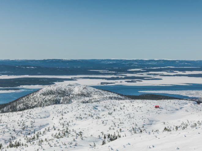 site view of surrounding snowy landscape