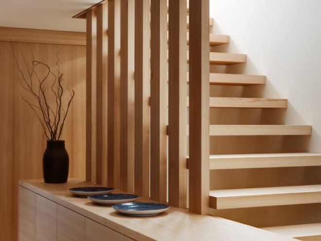 solid larch staircase