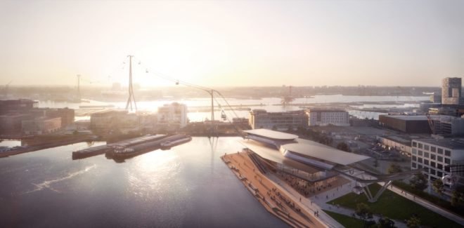 cable car project aerial view