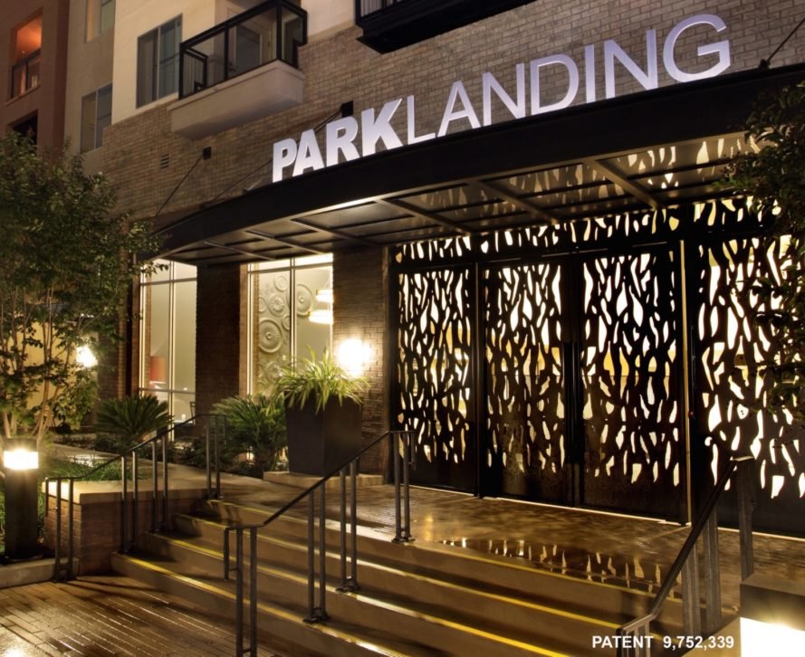 Park Landing sign and entrance