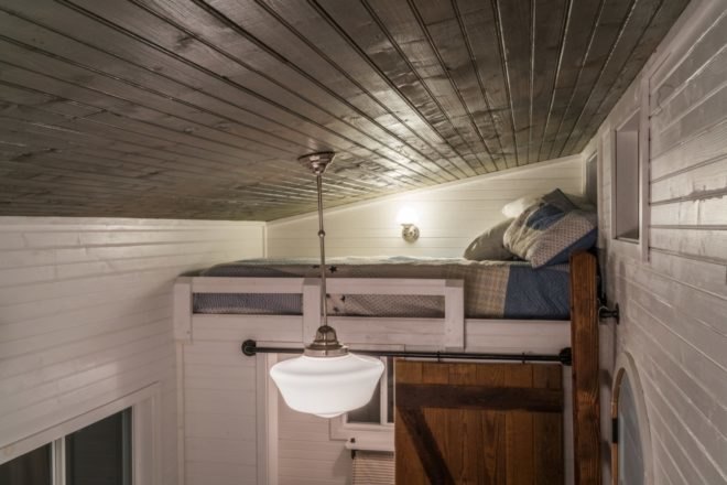 sleeping loft over living space