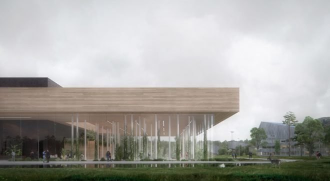 energy positive data center exterior