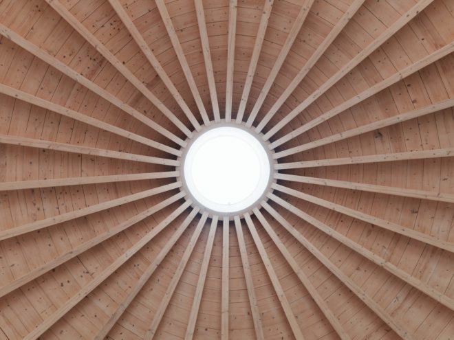 dome skylight in the living space