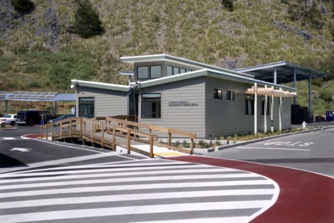 exterior of recycling facility