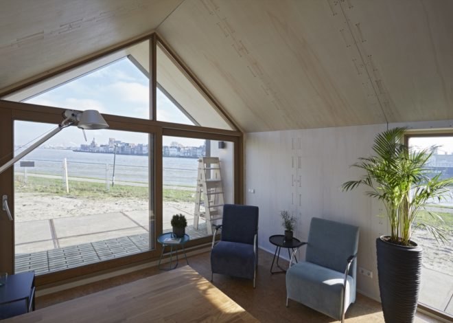 living area looking out through large window