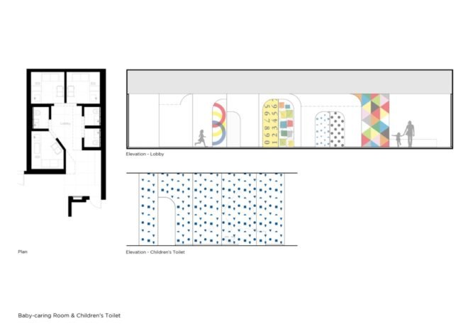 diagrams of the childrens bathrooms