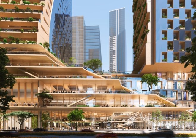 mixed use level of skyscraper