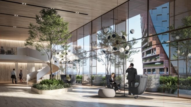 landscaped interior