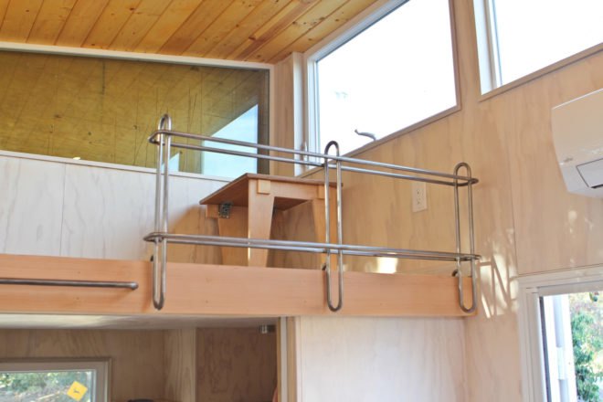 sleeping loft with railings