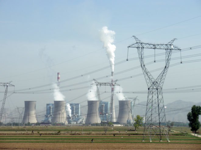 Coal-fired power plant in Shanxi, China