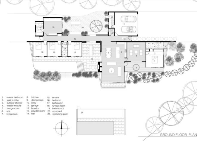 Cedar Lane House floor plan