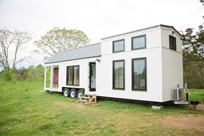 small white farmhouse