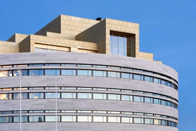 gray round building