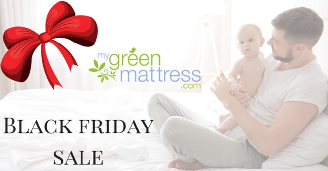 Man and child on a mattress