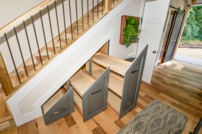 storage underneath staircase