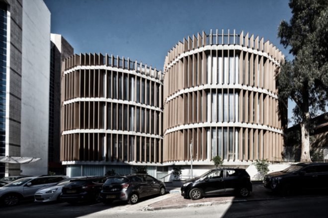 ECO-TUBES building illuminated by sunshine