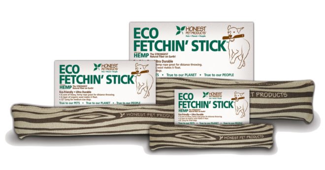 Three tan chew toys shaped like sticks