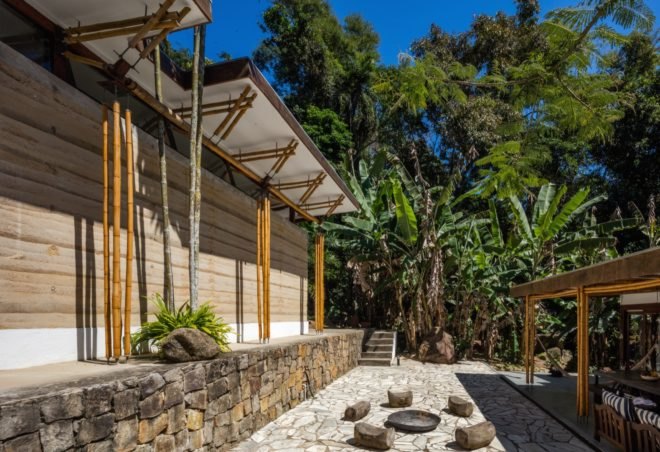 stone outdoor patio