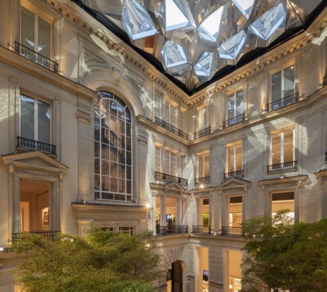 view of the interior of the building