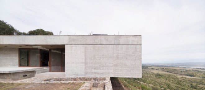 rectangular concrete home