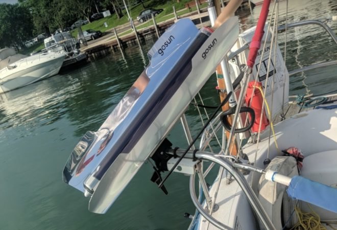 solar cooker on boat