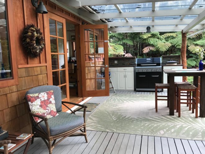 tiny home with large open deck