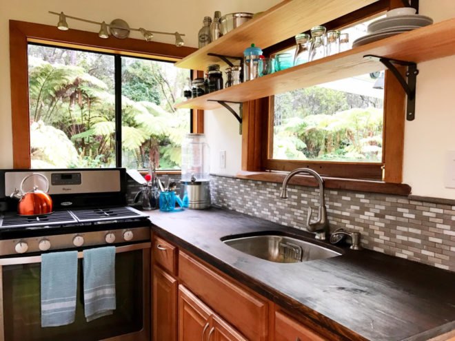 kitchen with lots of natural light