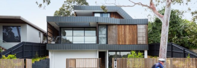 black and timber home