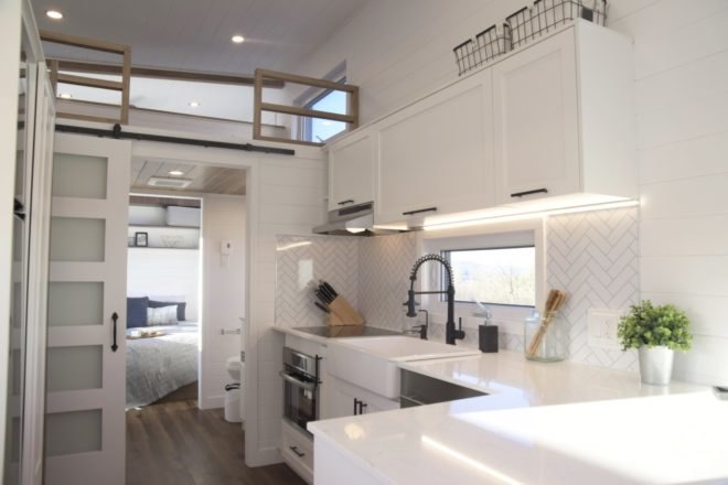 all-white interior kitchen