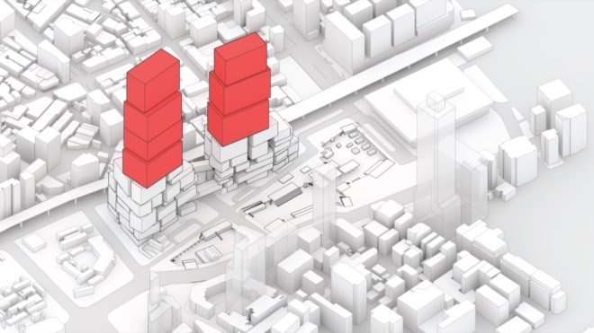 diagram of large blocks on top of smaller blocks