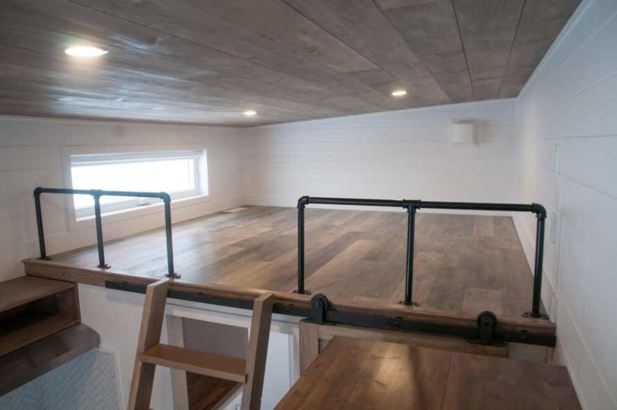 sleeping loft with window