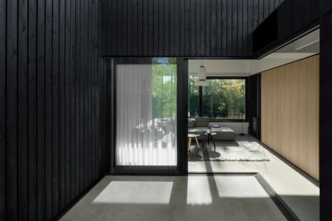 large opening into interior living space