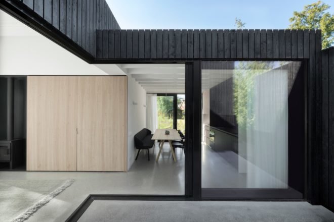 large opening into interior living space