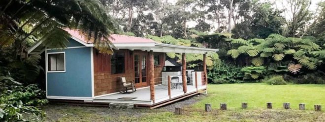 tiny home with large open deck