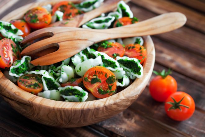 wooden salad bowl
