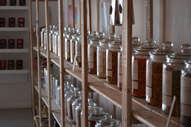 food storage with jars