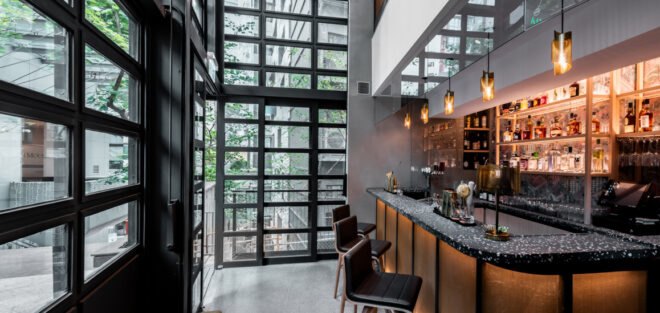 interior of Veda restaurant in Ovolo Central, Hong Kong