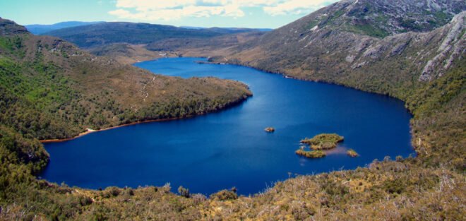 Dove lake in Tasmania