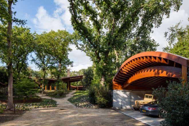 home surrounded by greenery