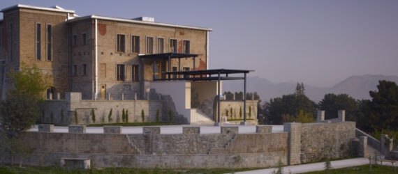 tall rammed earth building