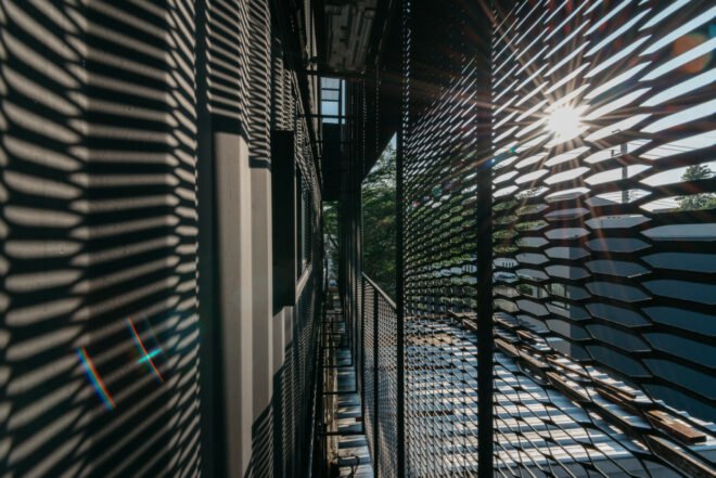 metal screens over windows