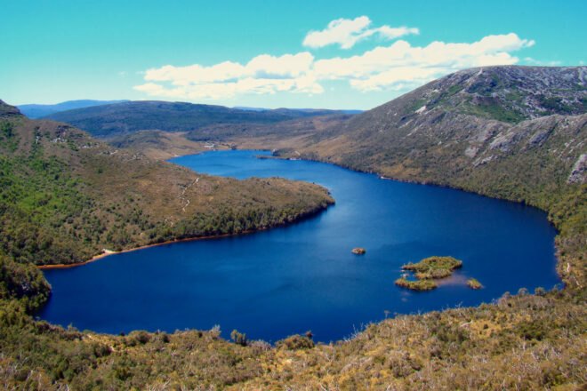 Dove lake in Tasmania
